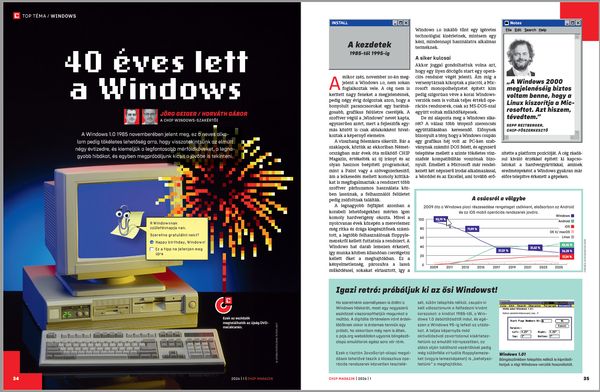 40 éves a Windows: Extra retró melléklet!