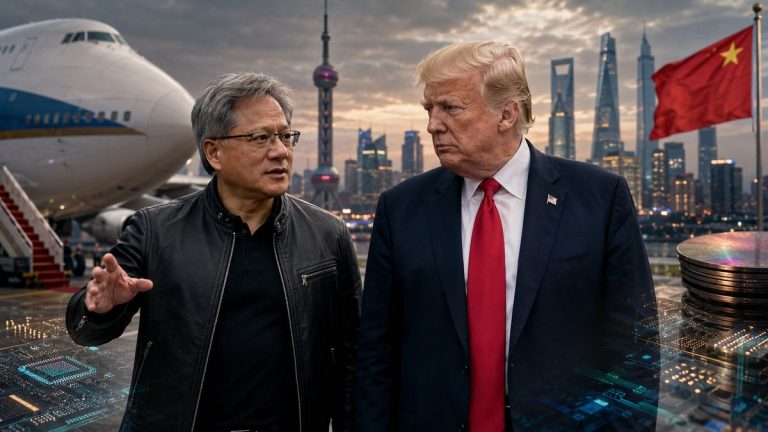 Jensen Huang Nvidia vezér és Donald Trump kínai útja az AI-chipek árnyékában